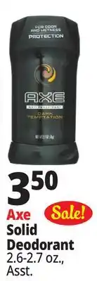 Ocean State Job Lot Axe Solid Deodorant offer