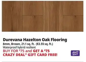 Ocean State Job Lot Durevana Hazelton Oak Flooring offer