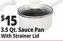 Ocean State Job Lot 3.5 Qt. Sauce Pan With Strainer Lid offer