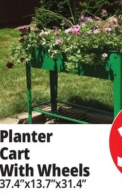 Ocean State Job Lot Tiller & Rowe Raised Garden Planter Cart with Wheels offer