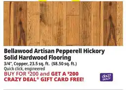 Ocean State Job Lot Bellawood Artisan Pepperell Hickory Solid Hardwood Flooring offer