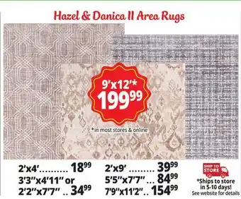 Ocean State Job Lot Hazel & Danica ll Area Rugs offer