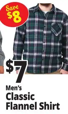 Ocean State Job Lot Men's Classic Flannel Shirt offer