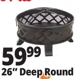 Ocean State Job Lot Outdoor Living Accents Deep Bowl Fire Pit 26 offer