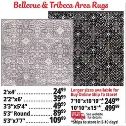 Ocean State Job Lot Bellevue & Tribeca Area Rug offer