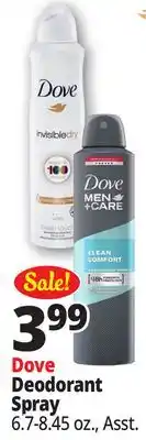 Ocean State Job Lot Dove Go Fresh Cucumber and Green Tea Scent Antiperspirant Deodorant Spray 6.7-8.45 oz offer