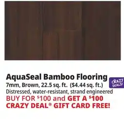 Ocean State Job Lot AquaSeal Bamboo Flooring offer