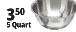 Ocean State Job Lot Stainless Steel Mixing Bowl 5 Qt offer