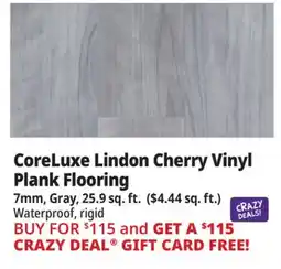 Ocean State Job Lot CoreLuxe Lindon Cherry Vinyl Plank Flooring offer