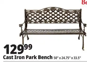 Ocean State Job Lot Cast Iron Park Bench offer