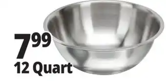 Ocean State Job Lot Stainless Steel Mixing Bowl 12 Qt offer