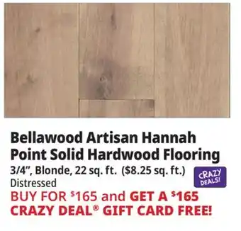 Ocean State Job Lot Bellawood Artisan Hannah Point Solid Hardwood Flooring offer