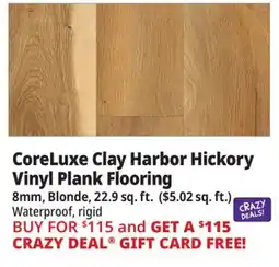 Ocean State Job Lot CoreLuxe Clay Harbor Hickory Vinyl Plank Flooring offer