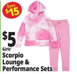 Ocean State Job Lot Girls' Scorpio Lounge & Performance Sets offer