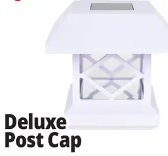 Ocean State Job Lot Deluxe Solar Post Cap Light White Finish offer