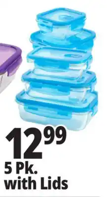 Ocean State Job Lot Superior Gourmet Glass Food Containers with Lids 10 Piece Set offer