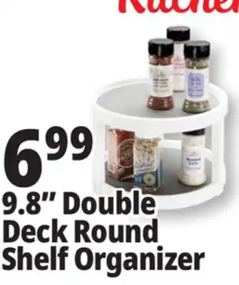 Ocean State Job Lot 9.8 Double Deck Round Shelf Organizer offer