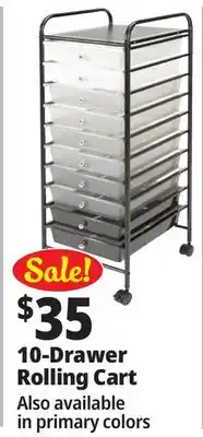 Ocean State Job Lot Leader 10-Drawer Rolling Cart offer