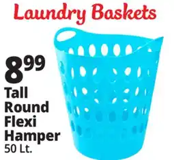 Ocean State Job Lot Tall Round Flexi Hamper offer