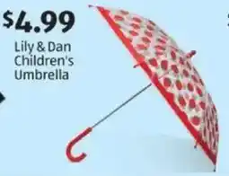 Aldi Lily & Dan Children's Umbrella offer