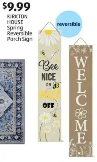 Aldi KIRKTON HOUSE Spring Reversible Porch Sign offer