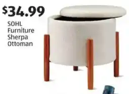 Aldi SOHL Furniture Sherpa Ottoman offer