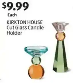 Aldi Kirkton house cut glass candle holder offer