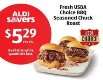 Aldi Fresh USDA Choice BBQ Seasoned Chuck Roast offer