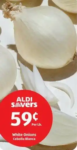 Aldi White Onions Cebolla Blanca offer