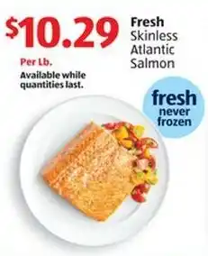 Aldi Fresh Skinless Atlantic Salmon offer