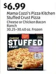 Aldi Mama Cozzi's Pizza Kitchen Stuffed Crust Pizza Cheese or Chicken Bacon Ranch offer