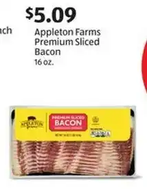 Aldi Appleton Farms Premium Sliced Bacon offer