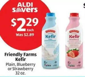 Aldi Friendly Farms Kefir offer