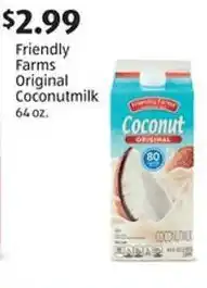 Aldi Friendly Farms Original Coconutmilk offer