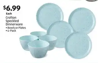 Aldi Crofton Speckled Dinnerware offer