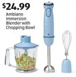 Aldi Ambiano Immersion Blender with Chopping Bowl offer