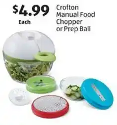 Aldi Crofton Manual Food Chopper or Prep Ball offer