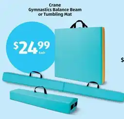 Aldi Crane Gymnastics Balance Beam or Tumbling Mat offer