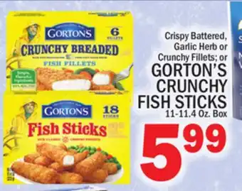 C Town GORTON'S CRUNCHY FISH STICKS offer