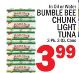 C Town BUMBLE BEE CHUNK LIGHT TUNA offer