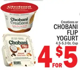 C Town CHOBANI FLIP YOGURT offer