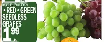 C Town RED, GREEN SEEDLESS GRAPES offer