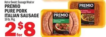 C Town PREMIO PURE PORK ITALIAN SAUSAGE offer