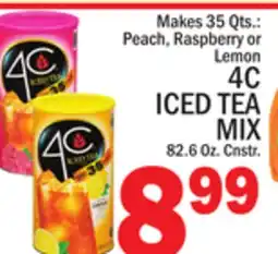 C Town 4C ICED TEA MIX 82.6 Oz. Cnstr offer