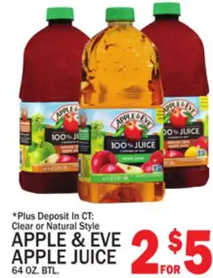 C Town APPLE & EVE APPLE JUICE offer