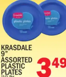 C Town KRASDALE 9 ASSORTED PLASTIC PLATES offer