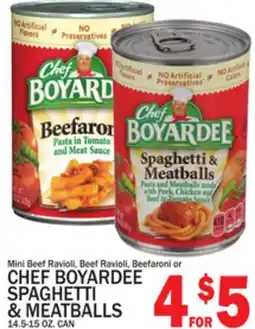 C Town CHEF BOYARDEE SPAGHETTI & MEATBALLS offer