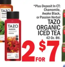 C Town TAZO ORGANIC ICED TEA offer