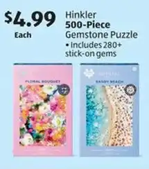 Aldi Hinkler 500-Piece Gemstone Puzzle offer