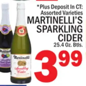 C Town MARTINELLI'S SPARKLING CIDER offer